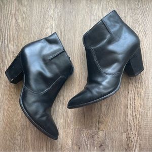 Frye Jessica Ankle Point Toe Leather Heeled Booties Women’s Size 6.5